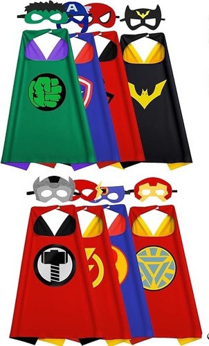 Superhero cape mask set kids - cape,
