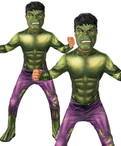 Deluxe hulk costume boys film - hulk,
